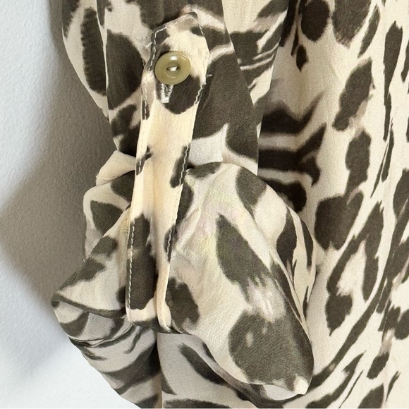 Diane Von Furstenberg Prita silk shirt dress leopard animal print. 100% Silk - Picture 8 of 15